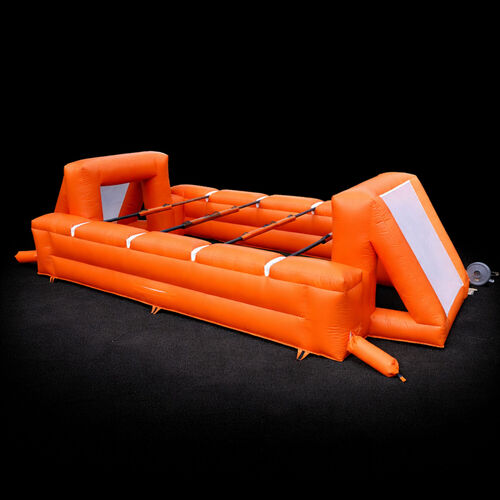 Inflatable Menschenkicker (KI-Abbildung)