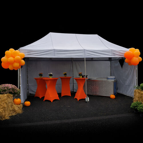 Schnellbauzelte 6x3 m silbergrau (KI-Abbildung)