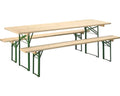 Bierzeltgarnitur 2 Bänke 1 Tisch (ca. 220 cm x 80 cm)