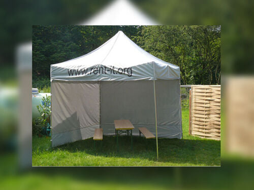 Schnellbauzelte 3x3 m silbergrau